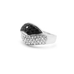 Black and White Diamond Ring 